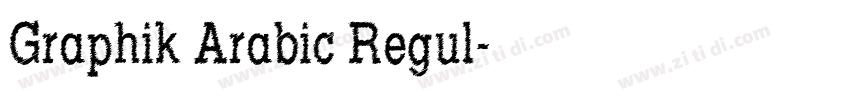 Graphik Arabic Regul字体转换